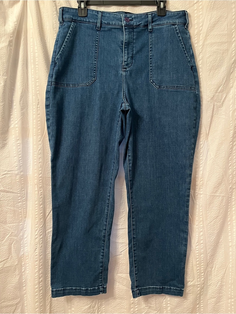 NYDJ High-Rise Blue Women's straight legged Jeans size 14